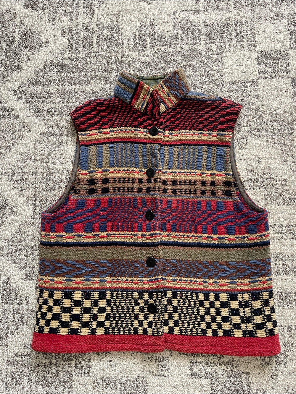 GRETEL UNDERWOOD SANTA FE Hand-woven Vest Size M
